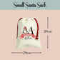 Customised Matching Family Christmas Animals Santa Sack & Stocking Set