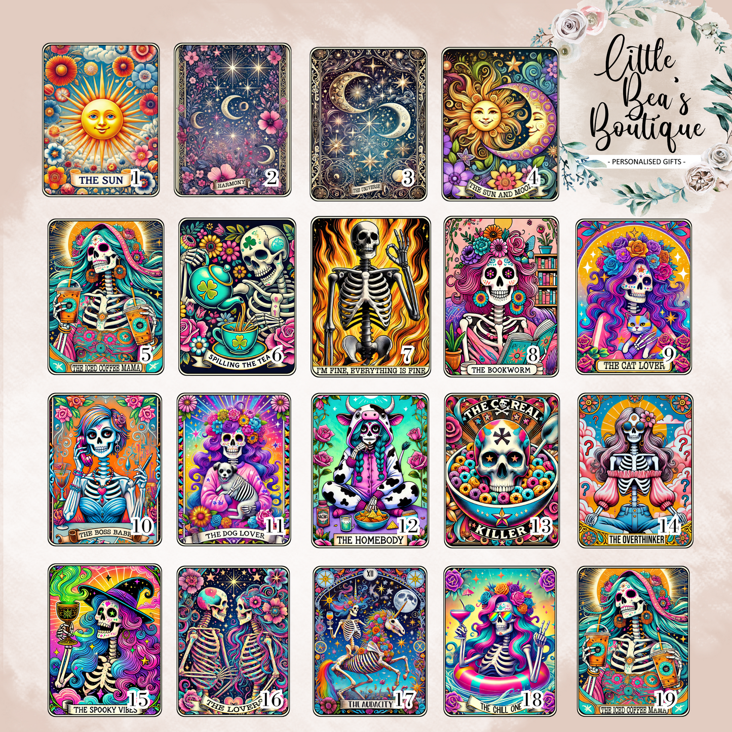 Tarot Card Collection 20oz Insulated Tumbler for Hot or Cold Drinks