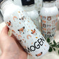 PERSONALISED KIDS WATER Bottle | School Water Bottle, Personalized Toddler Bottle, Boys Girls Water Bottle for Nursery, Rainbow, Dinosaurs