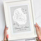 Personalised Breastfeeding Journey Framed Print