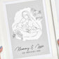 Personalised Breastfeeding Journey Framed Print
