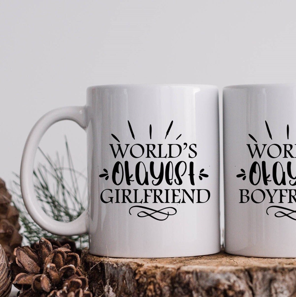 FUNNY MUM MUG | World's Okayest Mum, Funny Mug Gift for Mothers Day, Customise with Any Name, 21st Birthday Gift, Rude Mothers Day Gift