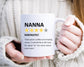 Funny Customised Grandma Mug | Mothers Day Gift, Funny Gift for Grandma, Gifts for Nan, Rude Gift Mugs for Mothers Day, Nanny Rating, Gift from Kids