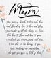 Personalised Mum Poem - Add Any Name | Large Linen Cushion, Gift for Women, Gift for Mum, Personalised Cushion Cover,  Custom Cushion Cover, Mothers Day Gift