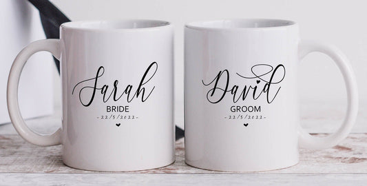Matching Wedding Party Gift Mugs | Bridesmaid Mugs, Hen Party Gifts, Wedding Gift Bags, Wedding Favours for Mother of Bride, Wedding Gifts