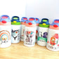 Personalised Kids Water Bottle | School Water Bottle, Personalized Toddler Bottle, Boys Girls Water Bottle for Nursery, Rainbow, Dinosaurs