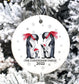 PERSONALISED FAMILY CHRISTMAS Penguin Bauble Family Christmas Tree Ornament, Christmas Tree Decoration for Family, Family Christmas Portrait