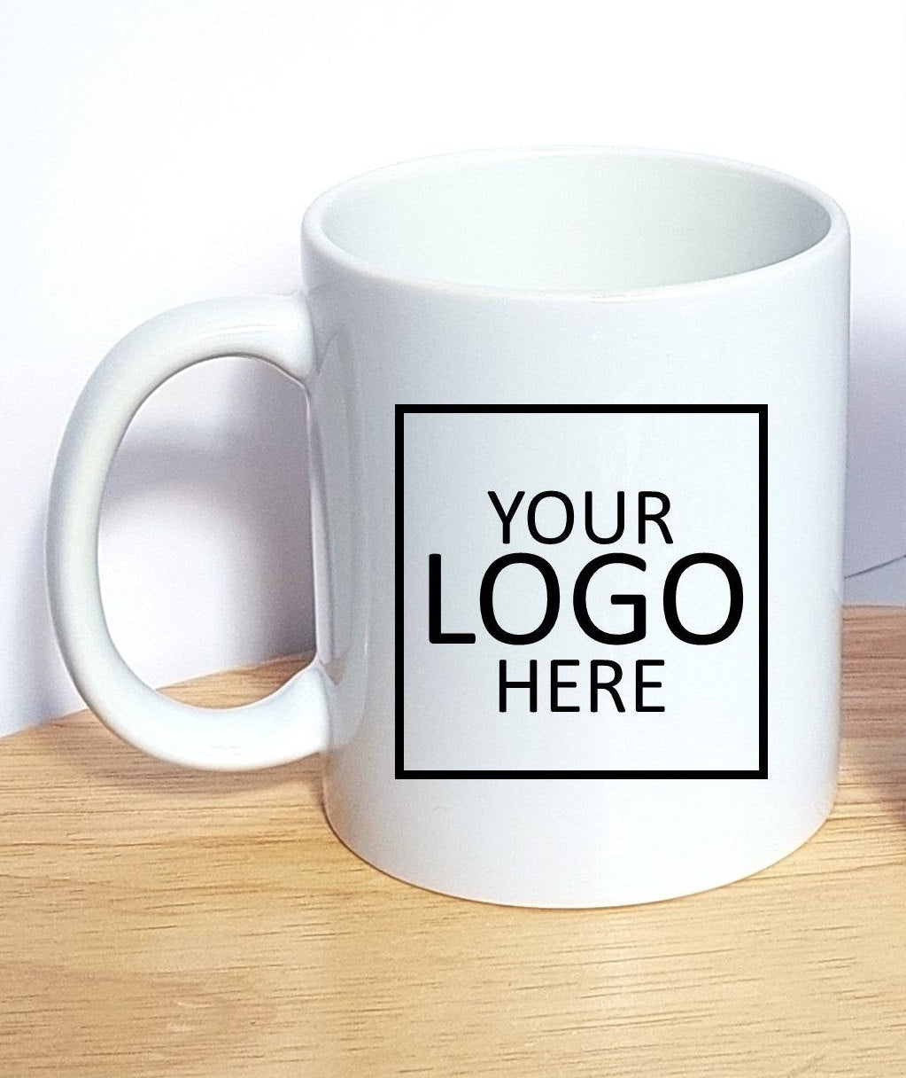 CUSTOM ANY LOGO Mug | Large Business Logo Mugs, Picture Mugs, Mugs for Office, Logo Mugs for Office, Any Photo or Logo, Any Wording or Image