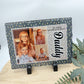 Personalised Photo Slate Plaque | Custom Slate Picture Frame Picture Gift for Grandad | Photo Picture Slate With Stands Personalised Dad Gift