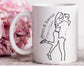 PERSONALISED I LOVE YOU Mug | Couple Line Art Portrait Mug, Christmas Gift for Girlfriend, Gift for Boyfriend, I Love You Mug, Gift for Wife