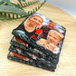 Photo Slate Coaster Set | Personalised Birthday Gift for Mum Mothers Day Present Dad Nan Grandad Customised Picture Placemat Fathers Day Gift