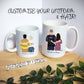 Personalised Portrait Mug | Couple Portrait Mug, Valentines Custom Family Portrait, Firefighter Gift, Paramedic Gift, Police and Nurse Couple