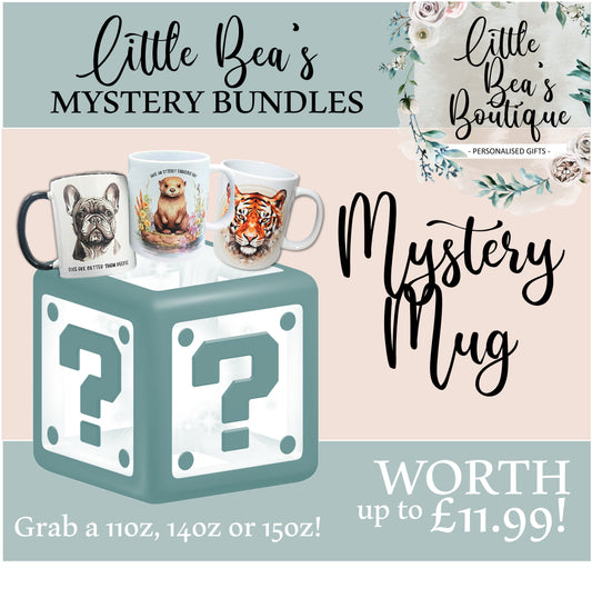MYSTERY MUG | Worth £9.99-£12.99| Drinkware Surprise Blind Mug Only